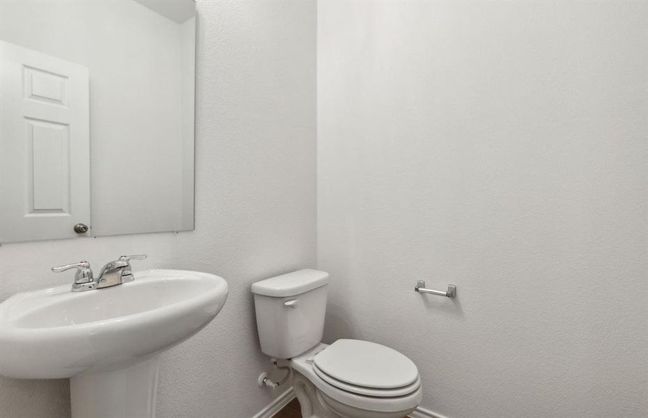 Upgraded secondary bathroom*real home pictured