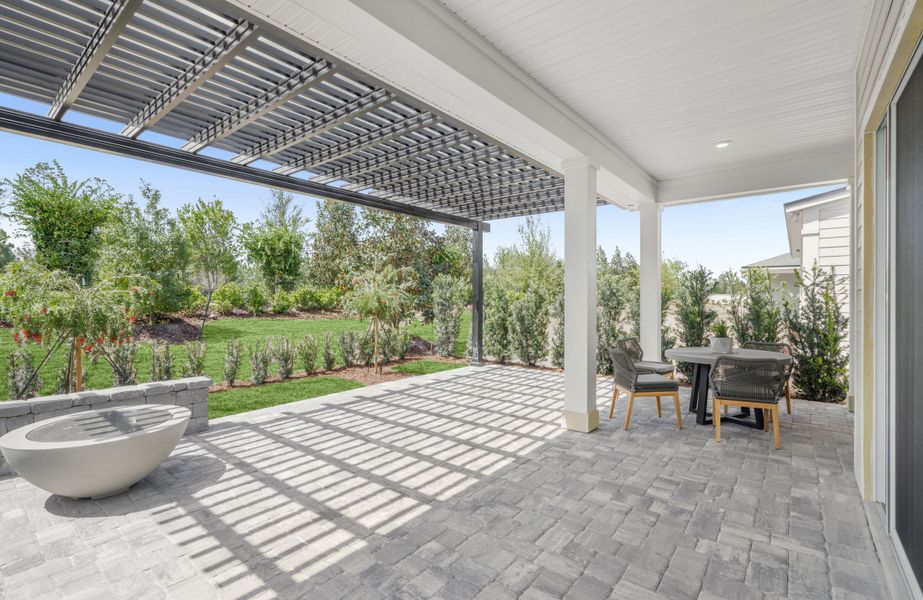 Representative exterior details of a home built from the The Saw Mill by David Weekley Homes in Mariposa at EverRange, Jacksonville (Image 4).