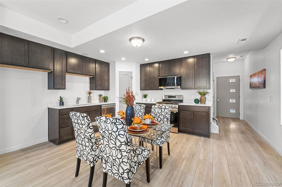 Furnished interior view inside a new home in , Colorado Springs (Image 4).