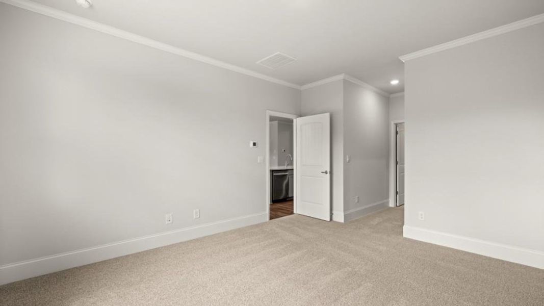 Spacious, unfurnished interior of a new home in Hamptons at Riverwood North, Dallas (Image 19).