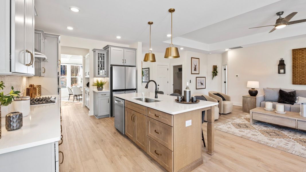 Furnished interior view inside a new home in Mulberry Estates, Simpsonville (Image 4).