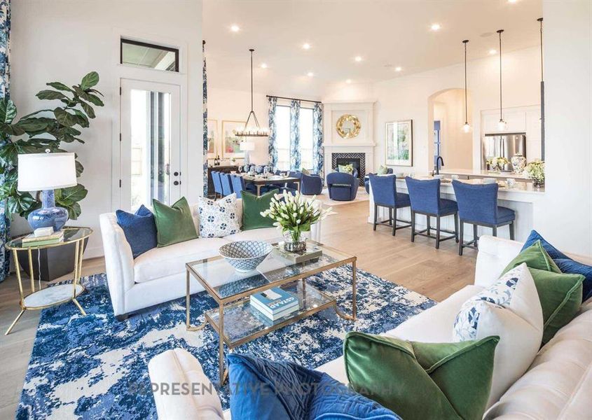 Furnished interior view inside a new home in Sandbrock Ranch, Aubrey (Image 14).