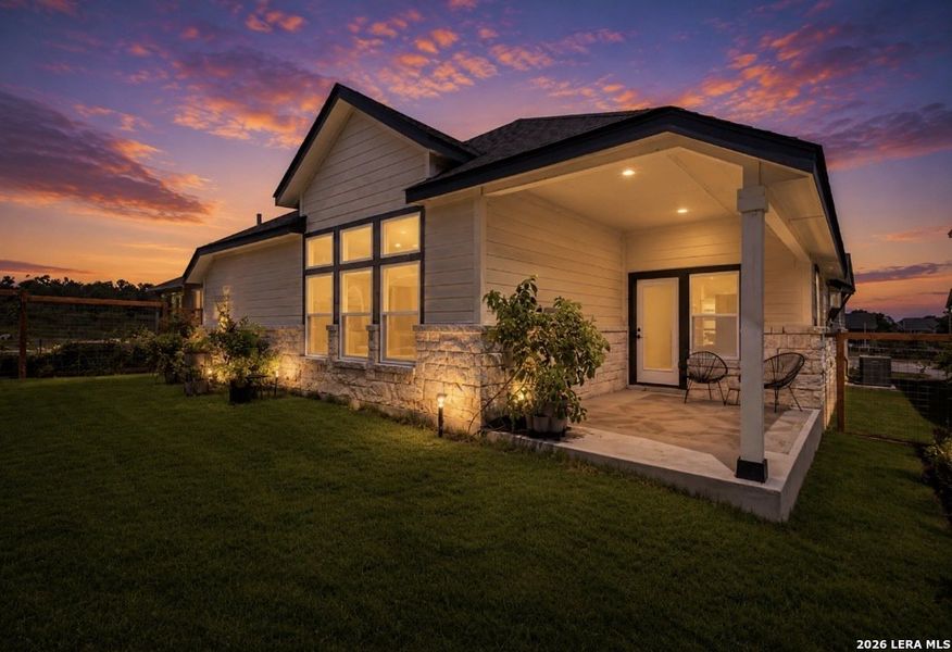 Exterior details and patio area of a home in The Crossvine, Schertz (Image 24). Exterior details and patio area of a home in The Crossvine, Schertz (Image 24).