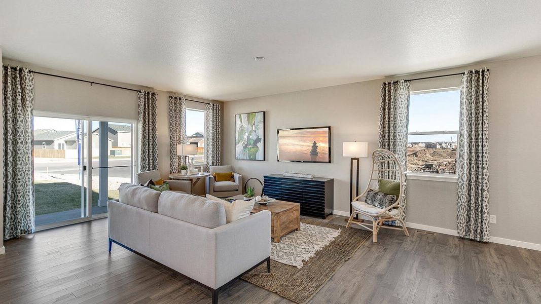 Furnished interior view inside a new home in The Ridge at Lorson Ranch, Colorado Springs (Image 4).