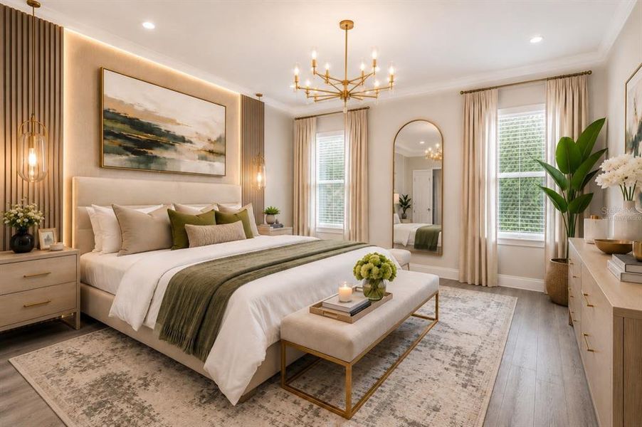 Furnished interior view inside a new home in , Ocala (Image 7).