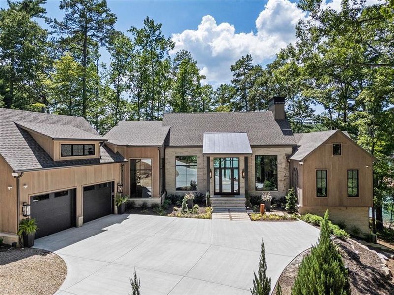 Front exterior of a new home in , Gainesville, GA, highlighting curb appeal (Image 2). Front exterior of a new home in , Gainesville, GA, highlighting curb appeal (Image 2).