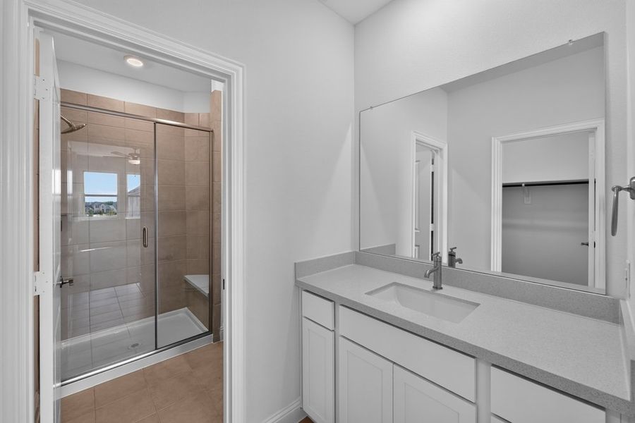 Furnished interior view inside a new home in Cross Creek Meadows, Celina (Image 12).