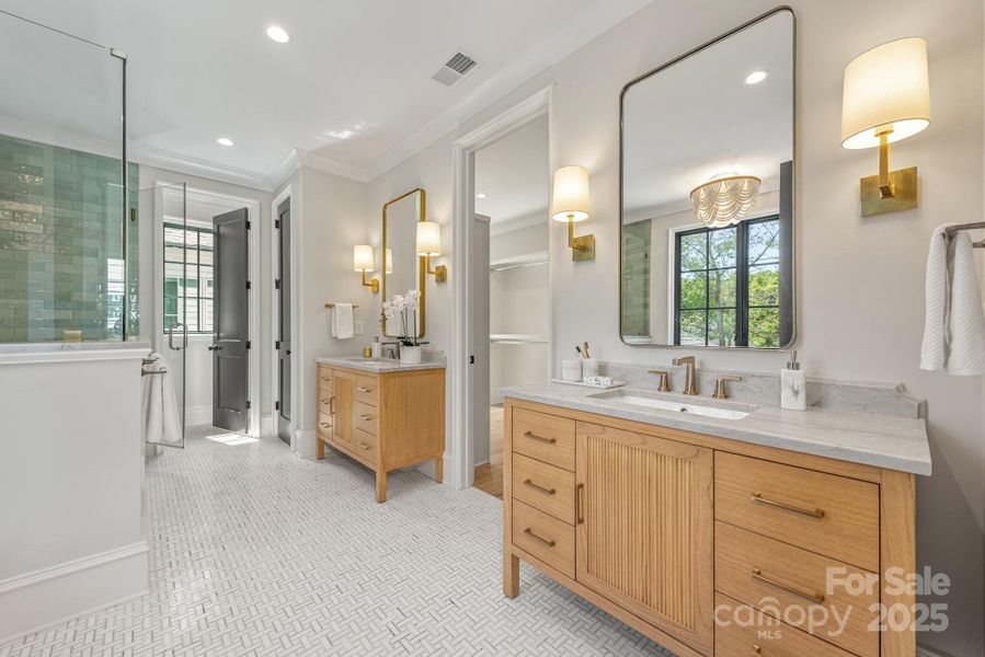 Furnished interior view inside a new home in , Charlotte (Image 37).