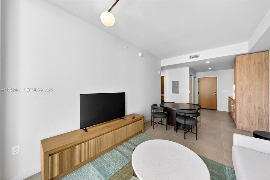 Furnished interior view inside a new home in , Miami (Image 13).