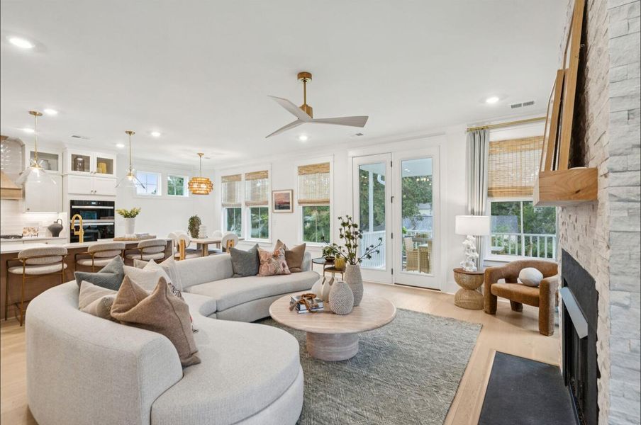 Furnished interior view inside a new home in Central Park, James Island (Image 18). Furnished interior view inside a new home in Central Park, James Island (Image 18).