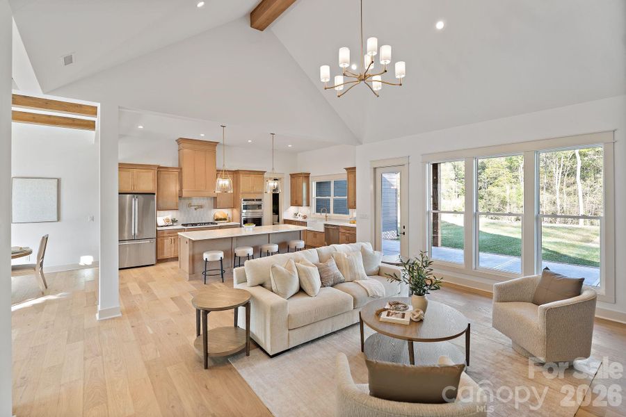 Furnished interior view inside a new home in , Clover (Image 7). Furnished interior view inside a new home in , Clover (Image 7).