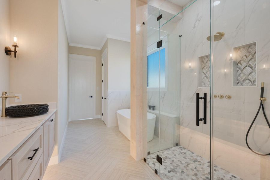 Furnished interior view inside a new home in , College Station (Image 11).