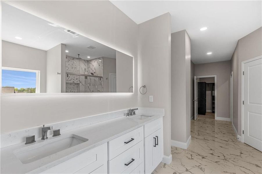 Furnished interior view inside a new home in , Atlanta (Image 29).