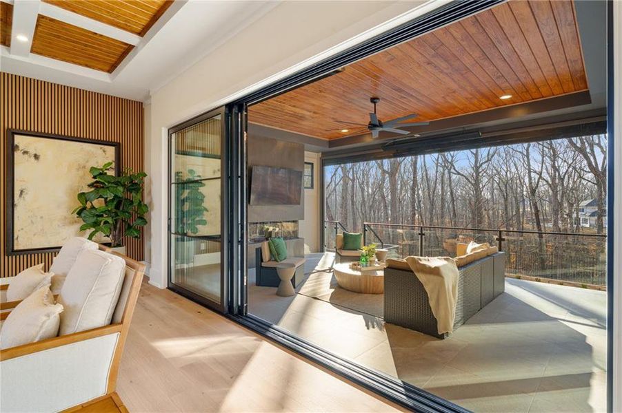 Exterior details and patio area of a home in , Canton (Image 4).