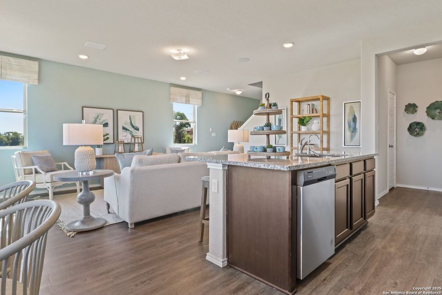 Furnished interior view inside a new home in Blue Ridge Ranch, San Antonio (Image 22).