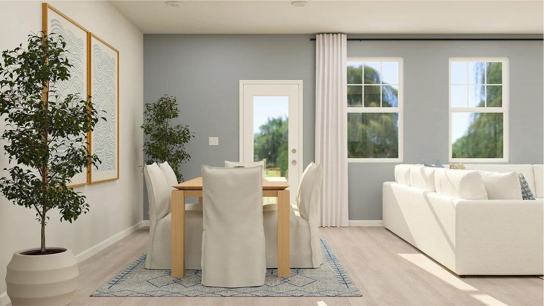 Furnished interior view inside a new home in Dawson Pointe, Summerville (Image 7).