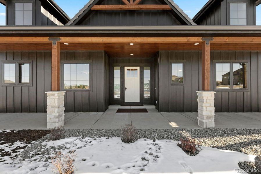 Exterior details and patio area of a home in , Colorado Springs (Image 3).