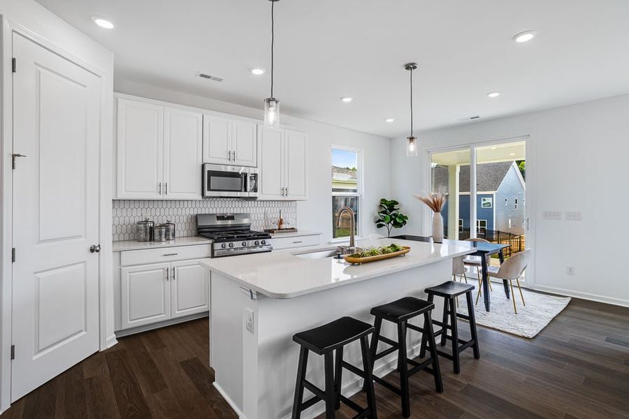 Representative furnished interior of a home built from the Madison Signature by Taylor Morrison in The Coves on Lake Wylie, Charlotte (Image 3).
