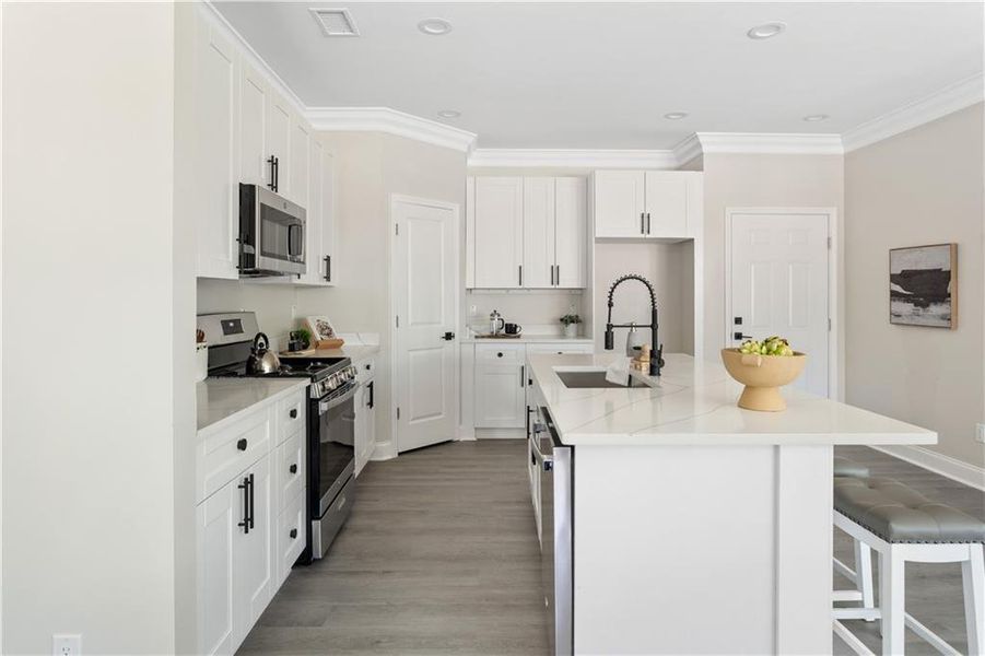 Furnished interior view inside a new home in , Atlanta (Image 10).
