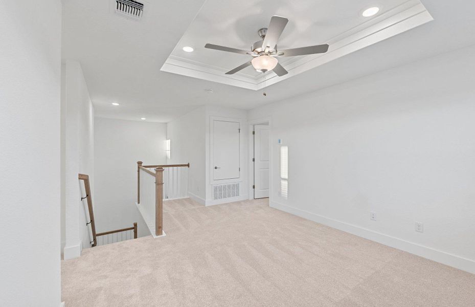 Spacious, unfurnished interior of a new home in Saddleback at Santa Rita Ranch, Liberty Hill (Image 16). Spacious, unfurnished interior of a new home in Saddleback at Santa Rita Ranch, Liberty Hill (Image 16).