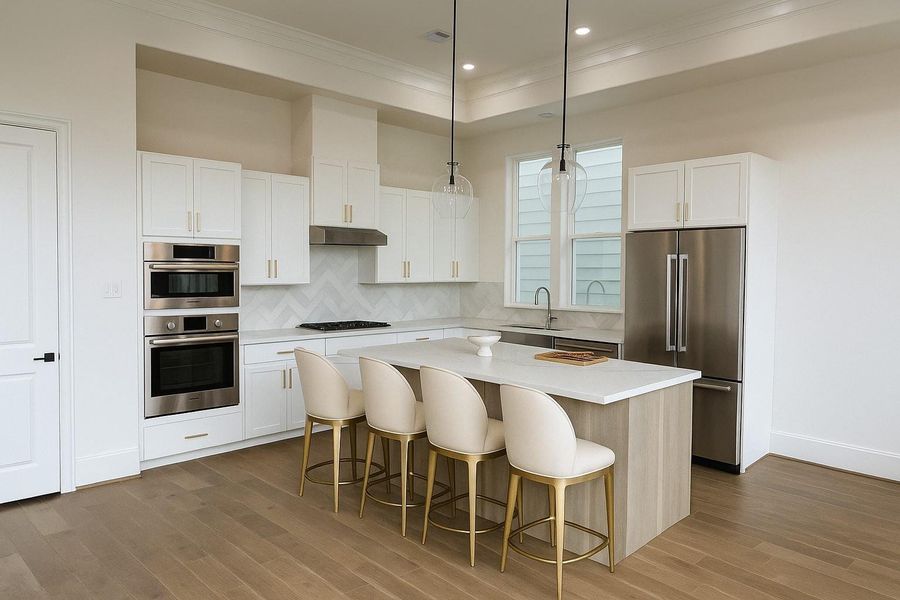 Furnished interior view inside a new home in , Houston (Image 3).