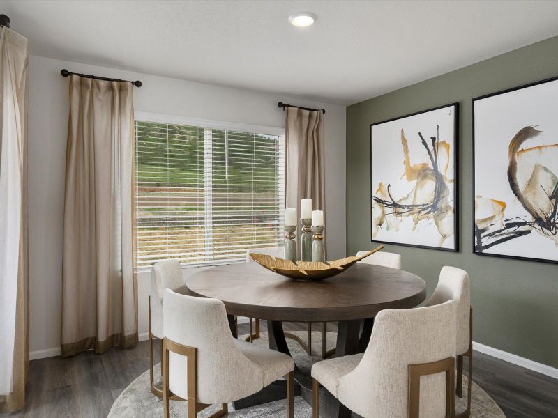 Furnished interior view inside a new home in Three Hills, Morrison (Image 7).