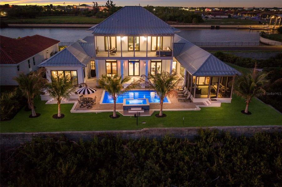 Exterior details and patio area of a home in , Palmetto (Image 28).