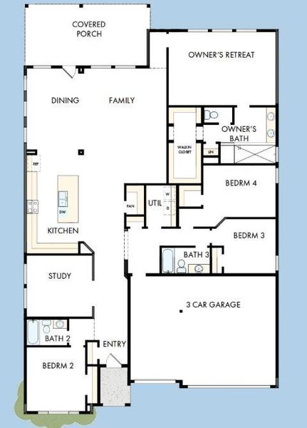 The success of a floor plan is the way you can move through it…You’ll be amazed at how well this home lives…We call it traffic patterns.