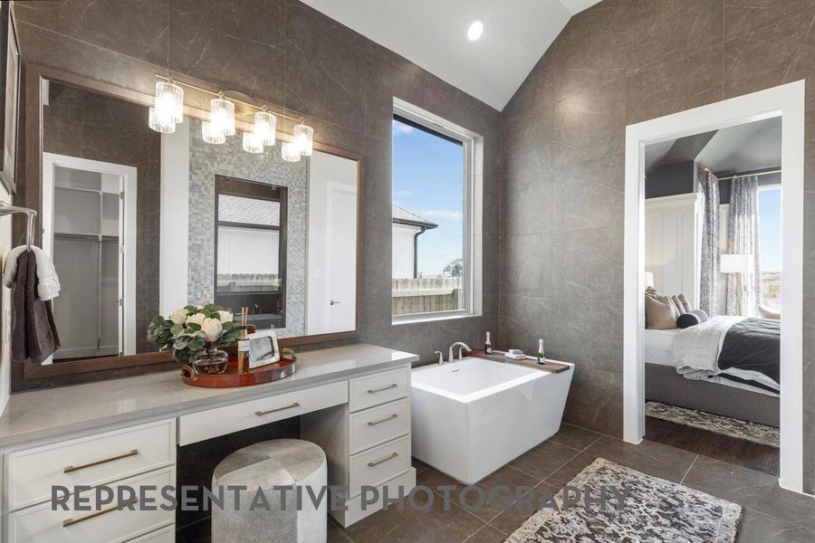 Furnished interior view inside a new home in 6 Creeks at Waterridge, Kyle (Image 12). Furnished interior view inside a new home in 6 Creeks at Waterridge, Kyle (Image 12).