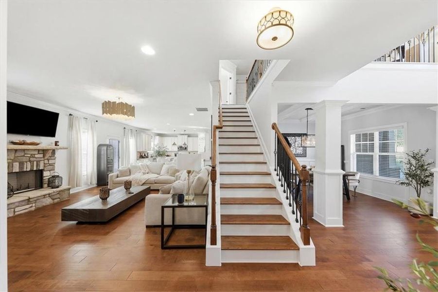 Furnished interior view inside a new home in Nine Oaks, Locust Grove (Image 44).