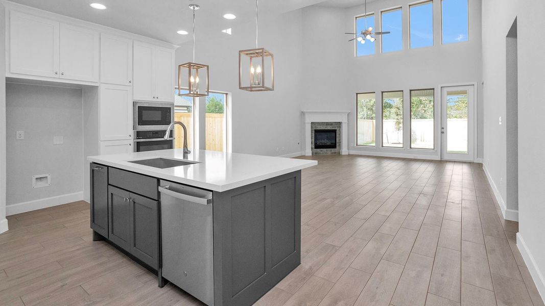 Furnished interior view inside a new home in Kresston 50', Magnolia (Image 3). Furnished interior view inside a new home in Kresston 50', Magnolia (Image 3).