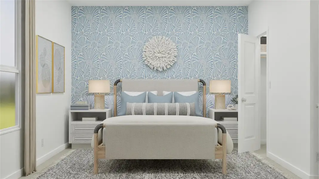 Furnished interior view inside a new home in River Bridge Ranch: Classic Collection, San Marcos (Image 2).