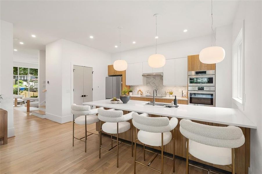 Furnished interior view inside a new home in , Atlanta (Image 5).