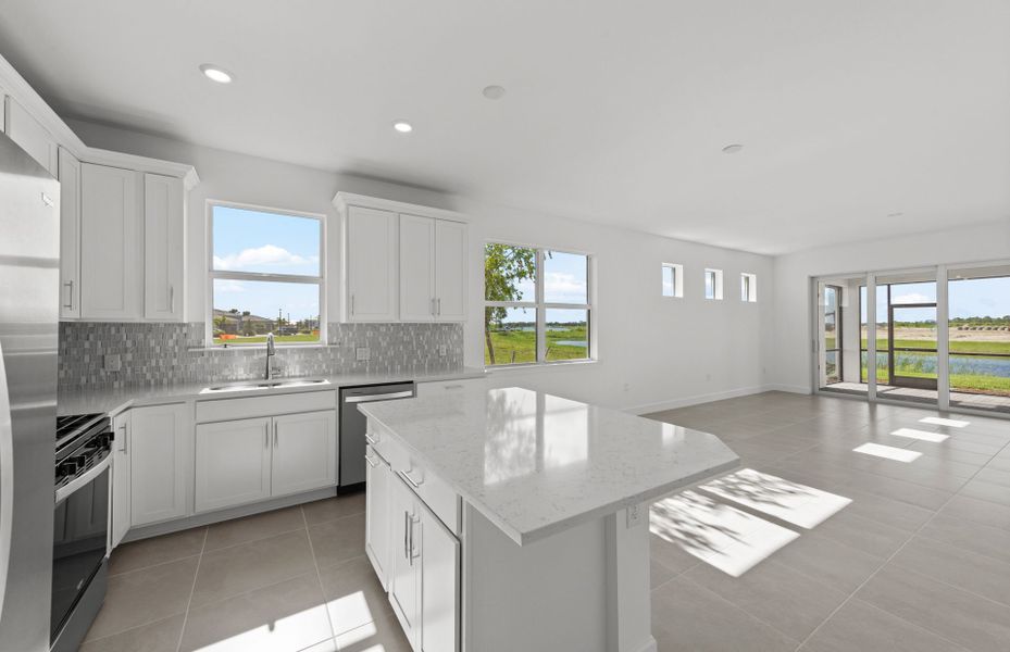 Furnished interior view inside a new home in TerraWalk at Babcock Ranch, Alva (Image 7). Furnished interior view inside a new home in TerraWalk at Babcock Ranch, Alva (Image 7).