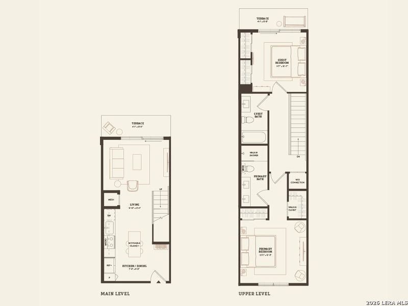 2D floor plan layout of this home in Dovetail, New Braunfels, TX (Image 3).