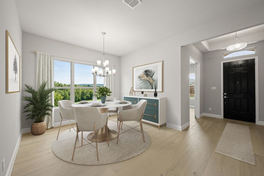 Furnished interior view inside a new home in Walton Ridge, Corinth (Image 8).