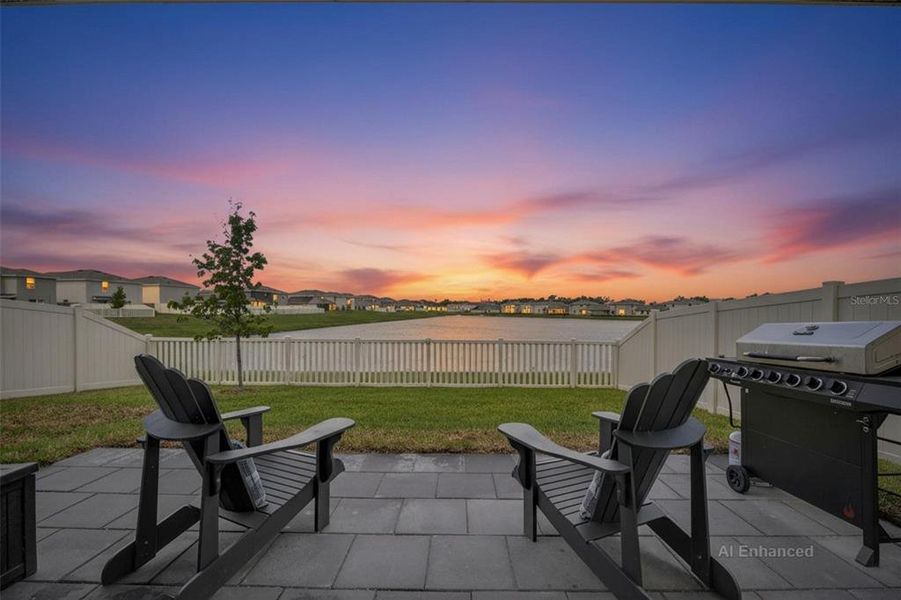 Exterior details and patio area of a home in Berry Bay, Wimauma (Image 20).