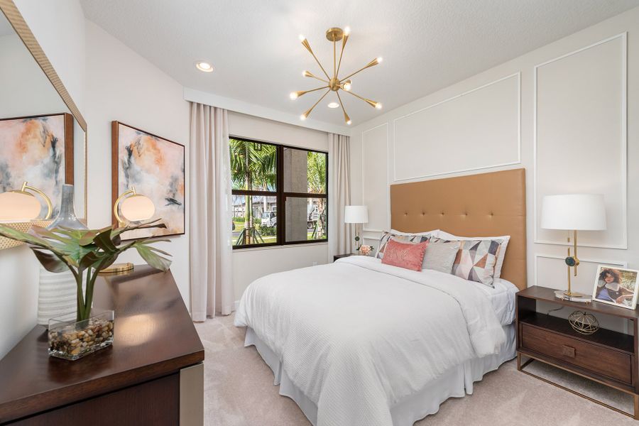 Representative furnished interior of a home built from the Sierra by GL Homes in Valencia Parc at Riverland, Port St. Lucie (Image 20).
