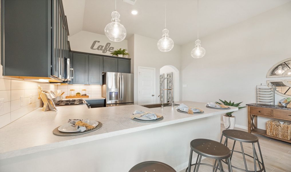 Kitchen with spacious island