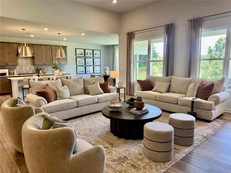 Furnished interior view inside a new home in Echo Grove, Cumming (Image 18). Furnished interior view inside a new home in Echo Grove, Cumming (Image 18).