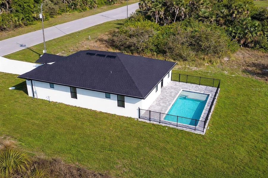 Exterior details and patio area of a home in , Rotonda West (Image 36).