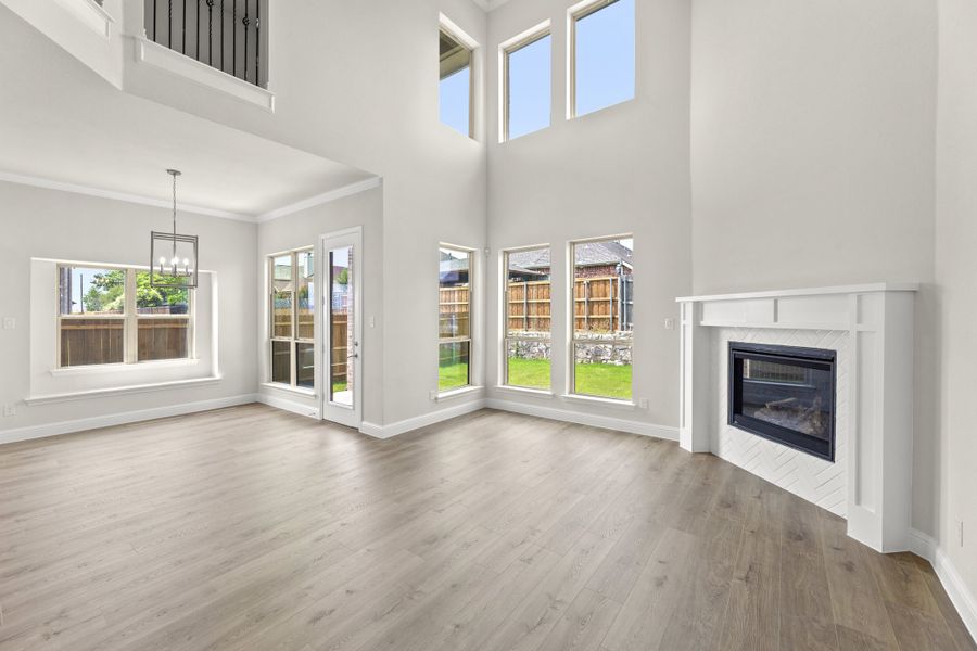 Representative unfurnished interior of a home built from the Chessel JS by Sandlin Homes in Timberbrook, Justin (Image 23).
