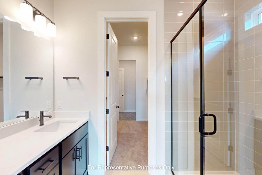 Furnished interior view inside a new home in Heritage, Dripping Springs (Image 8).
