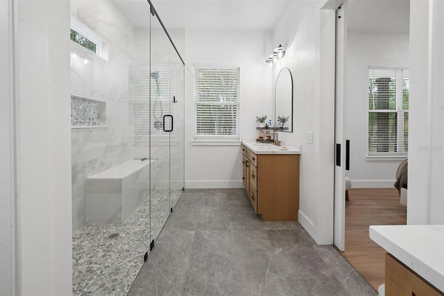 Furnished interior view inside a new home in , Fort White (Image 8).