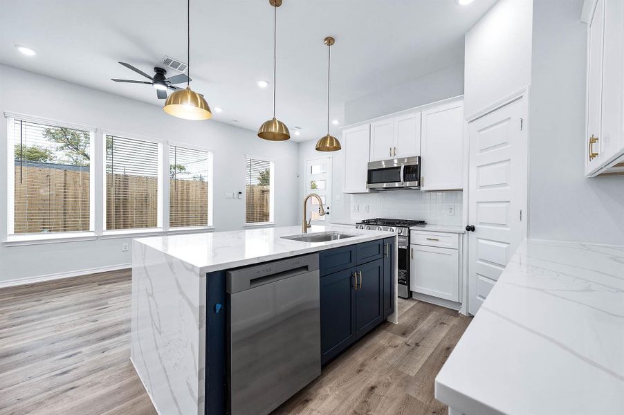 Furnished interior view inside a new home in , Houston (Image 9). Furnished interior view inside a new home in , Houston (Image 9).