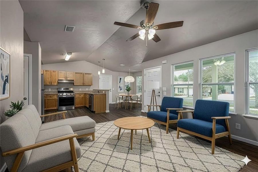 Furnished interior view inside a new home in , Gainesville (Image 4).