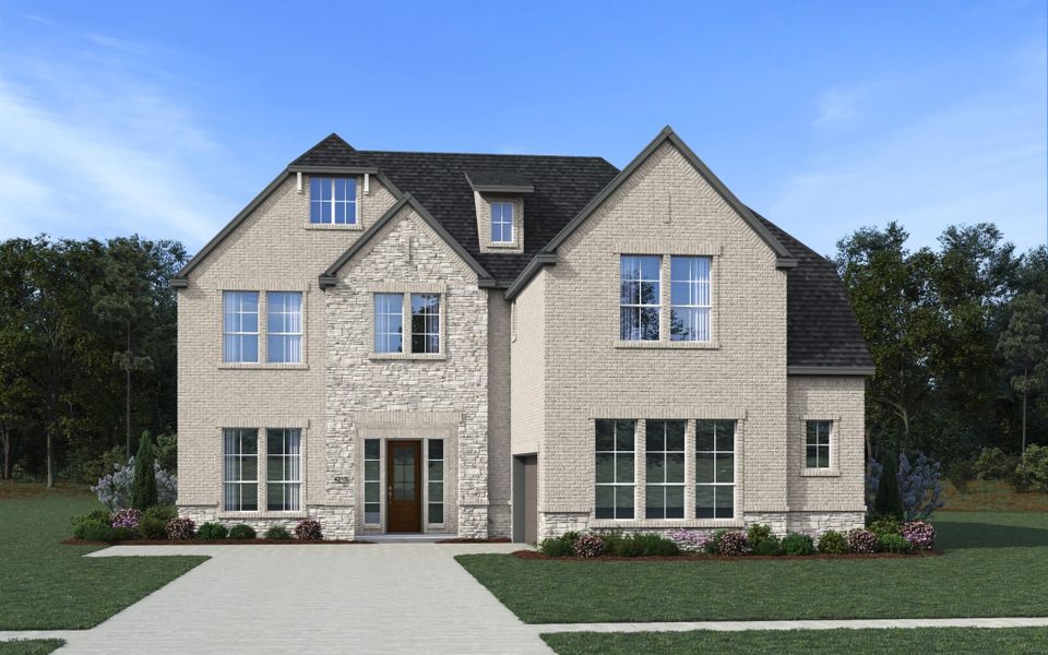 Representative exterior photo of a completed home built from the Santorini 60/65’s by Chesmar Homes in Prominence – Now Selling, San Antonio, TX (Image 4). Representative exterior photo of a completed home built from the Santorini 60/65’s by Chesmar Homes in Prominence – Now Selling, San Antonio, TX (Image 4).