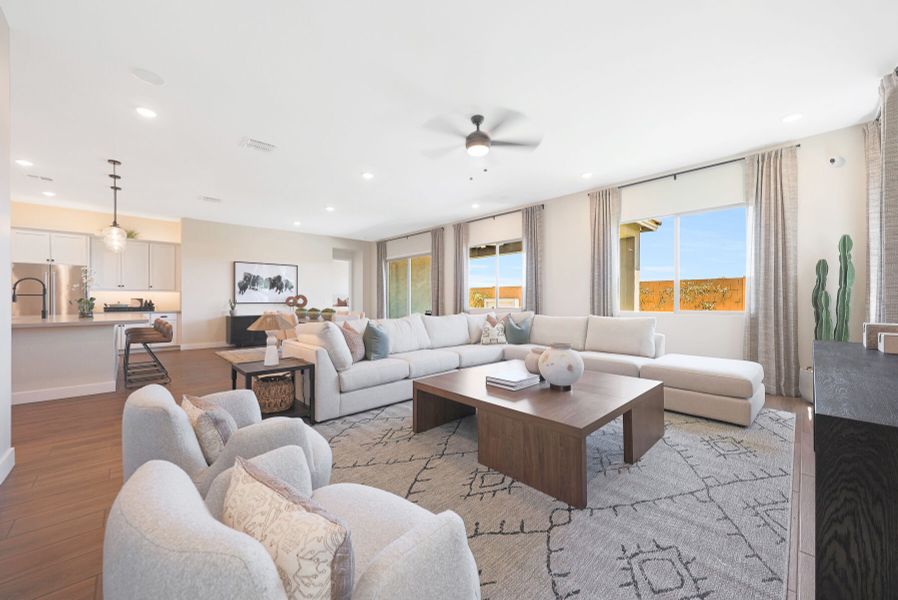 Representative furnished interior of a home built from the Garnet by Mattamy Homes in Landmarke, Queen Creek (Image 19).