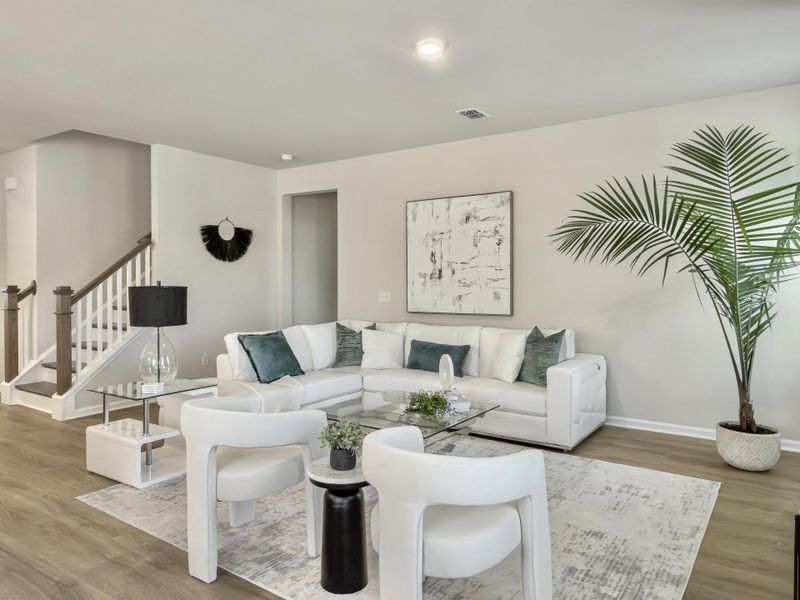 Furnished interior view inside a new home in The Groves of Berkeley, Moncks Corner (Image 60).