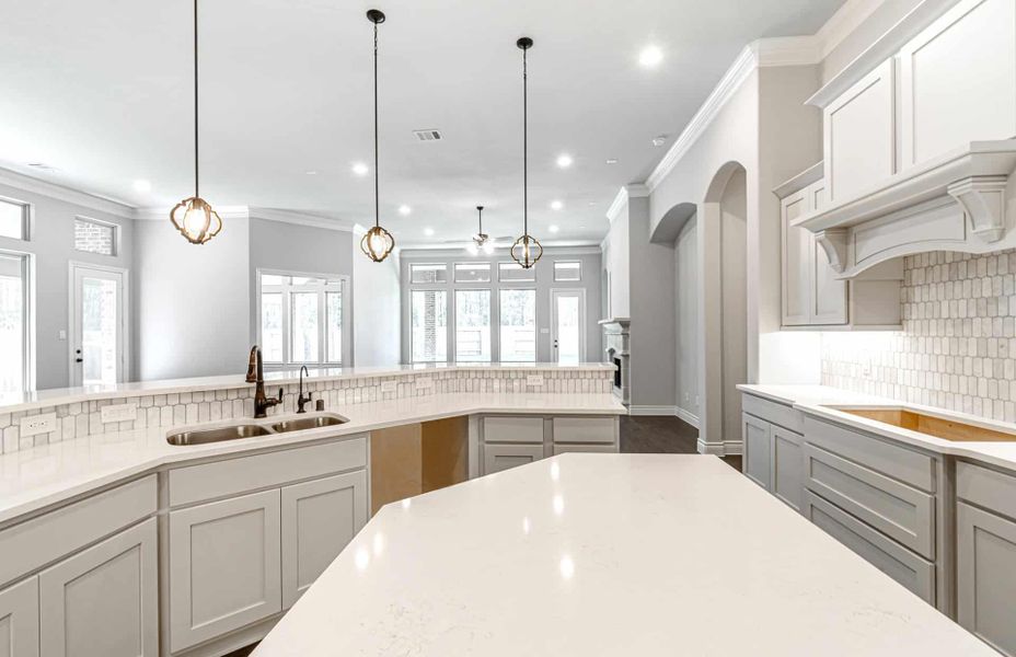 Representative furnished interior of a home built from the 3358 by Ravenna Homes in Artavia 70′, Conroe (Image 8).